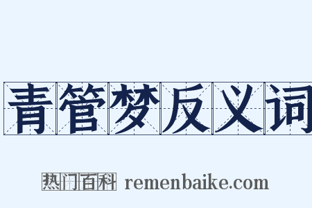 青管梦反义词是什么意思的图片